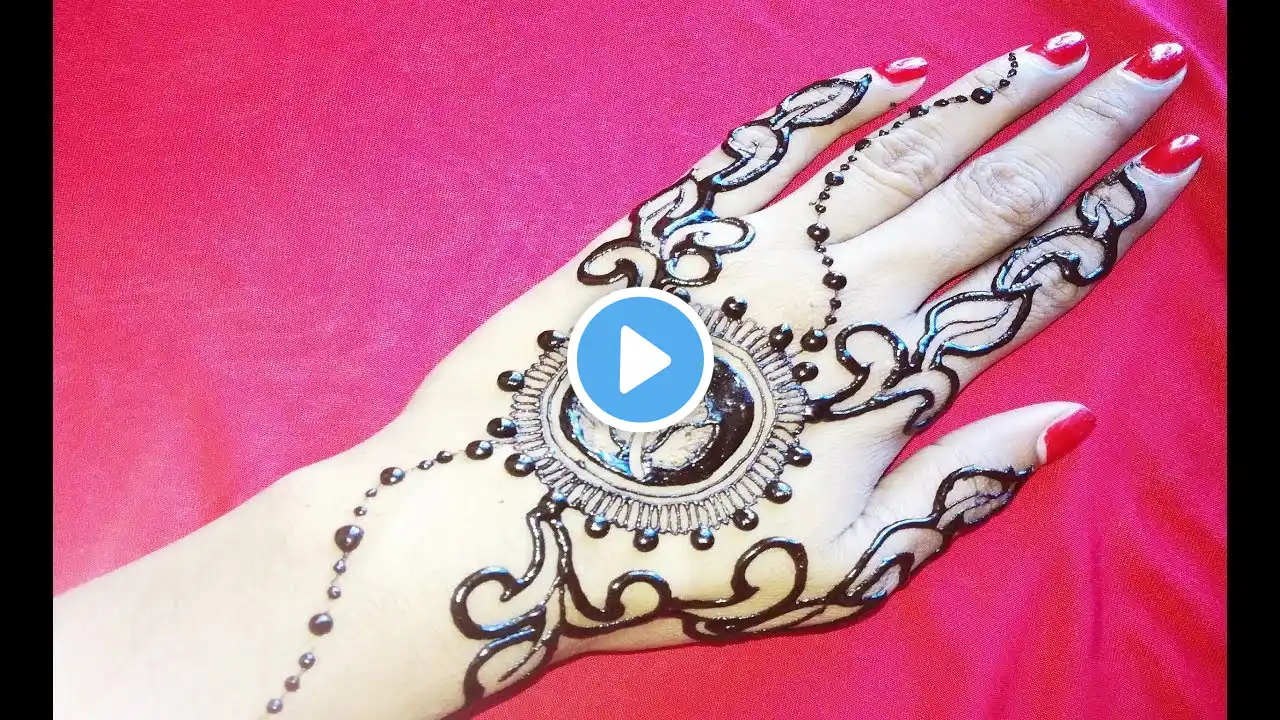 simple, design, easy, mehndi designs for hands, easy hena art for eid 2017 design, desiigner hena 2