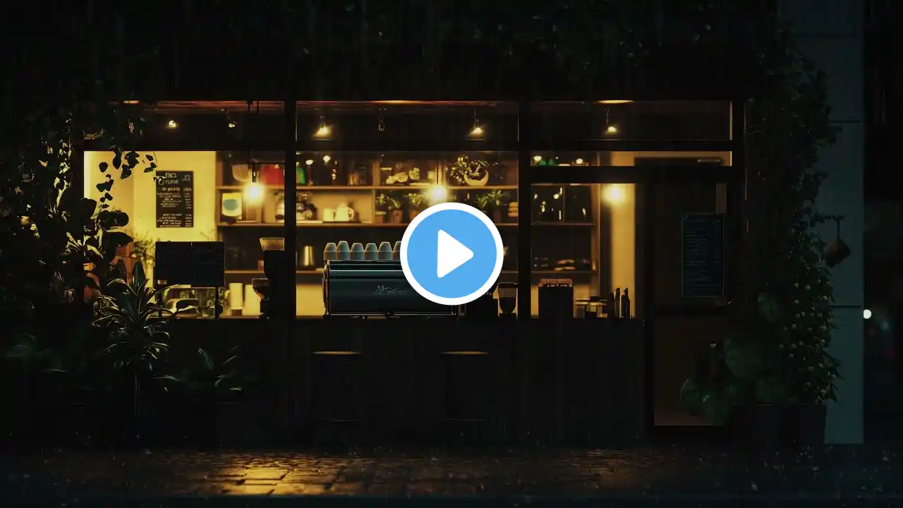 Soothing Rainfall & Coffee Shop Ambience – Perfect Sounds for Studying, Sleeping, and Focus