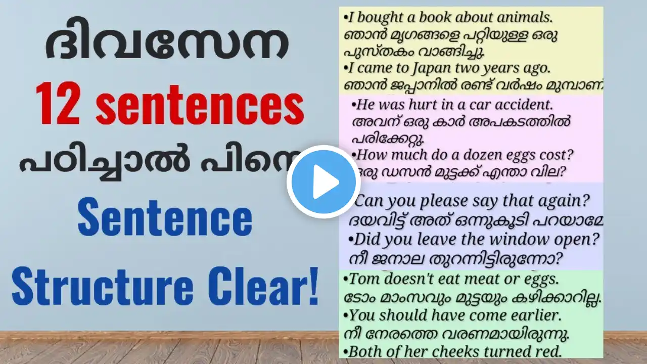 Essential Sentences - Daily Use Sentences #spokenenglish #sentences #sentence #dailyuse speak easy