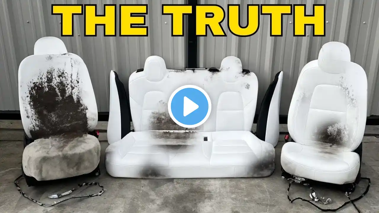 NEW Tesla's White Seats after 60,000 Miles