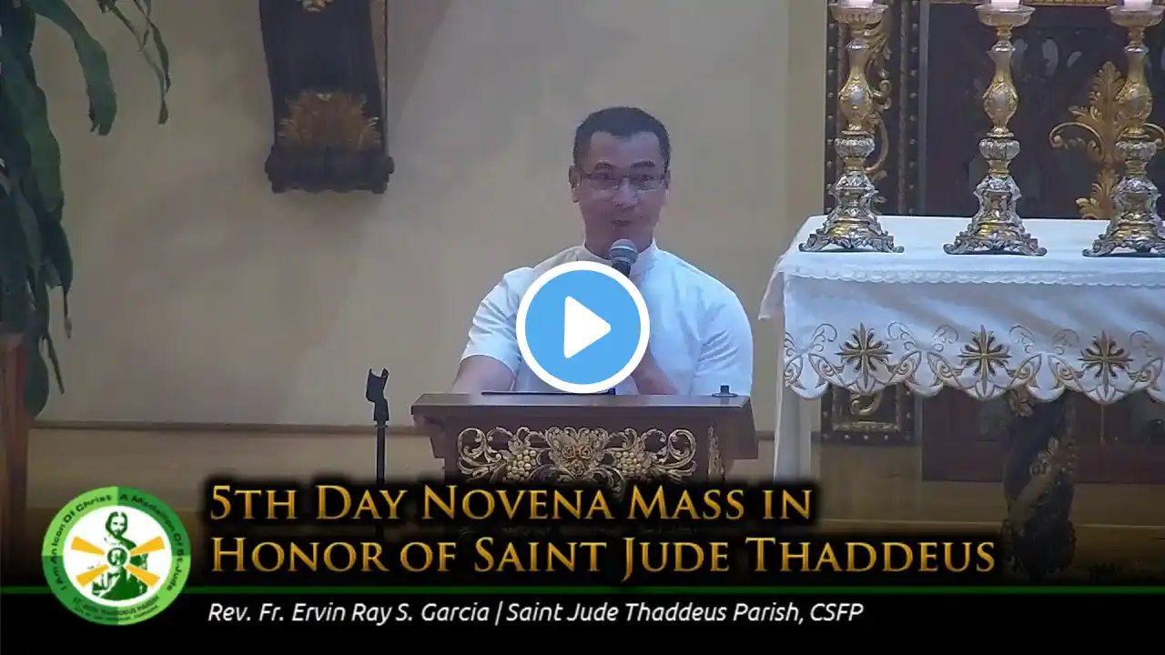 5th Day Novena Mass in Honor of Saint Jude Thaddeus | 6:30 PM (10-23-2020)