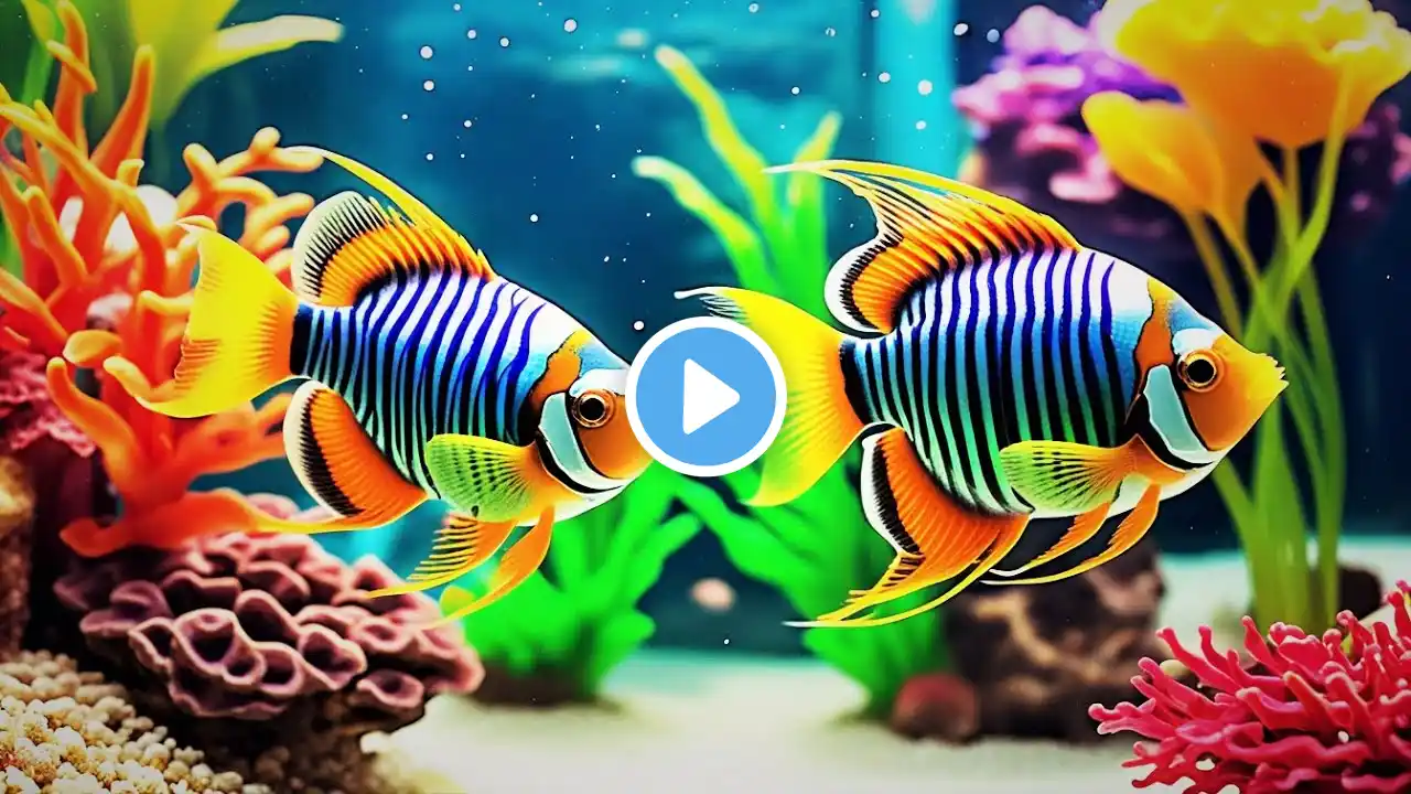 The Best 4K Aquarium 🐠 Explore the Stunning World of Sea Jellyfish and Beautiful Coral Reef Fish.#