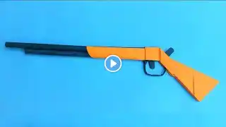 Origami Paper Gun Easy/How To Make a Paper Rifle/Origami Rifle Easy/Powerful Paper Gun/Free Fire Gun