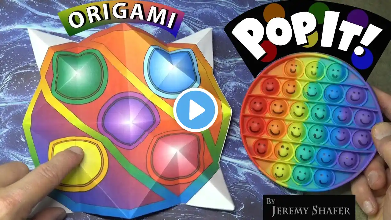 Origami Pop It! 🔴🟠🟡🟢🔵🟣  DIY Simple Dimple