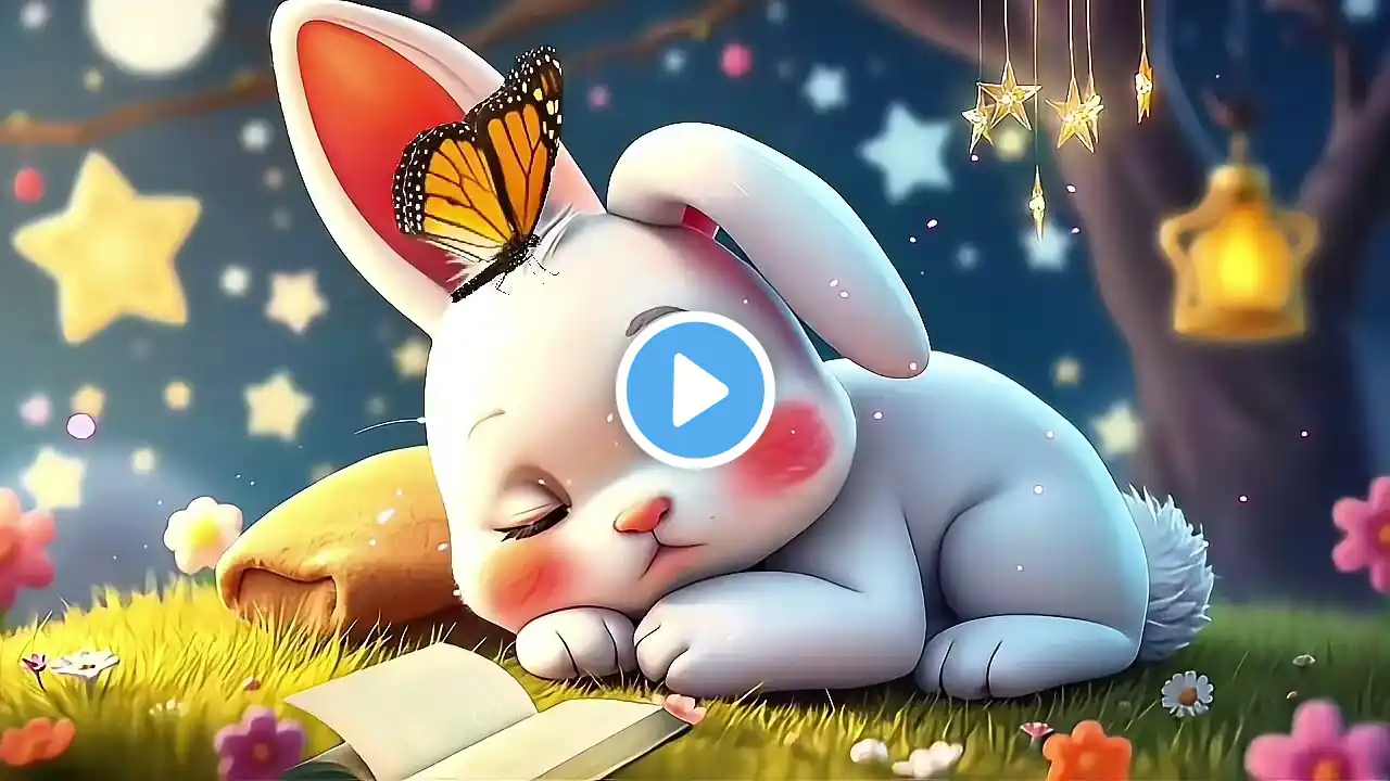 Bunny sleeping with butterfly sleeping music/Peaceful Baby Lullabies – Relaxing Sleep Music & Soothi