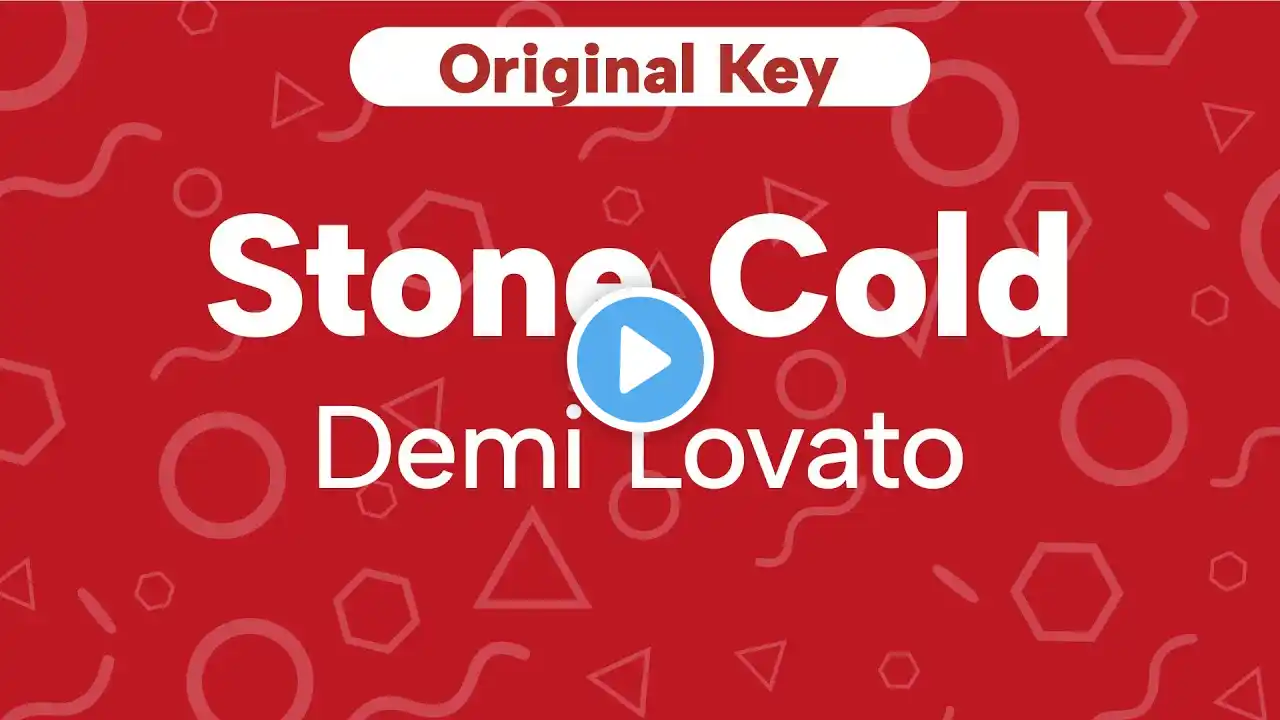 Karaoke Stone Cold - Demi Lovato | Original Key (Cover)