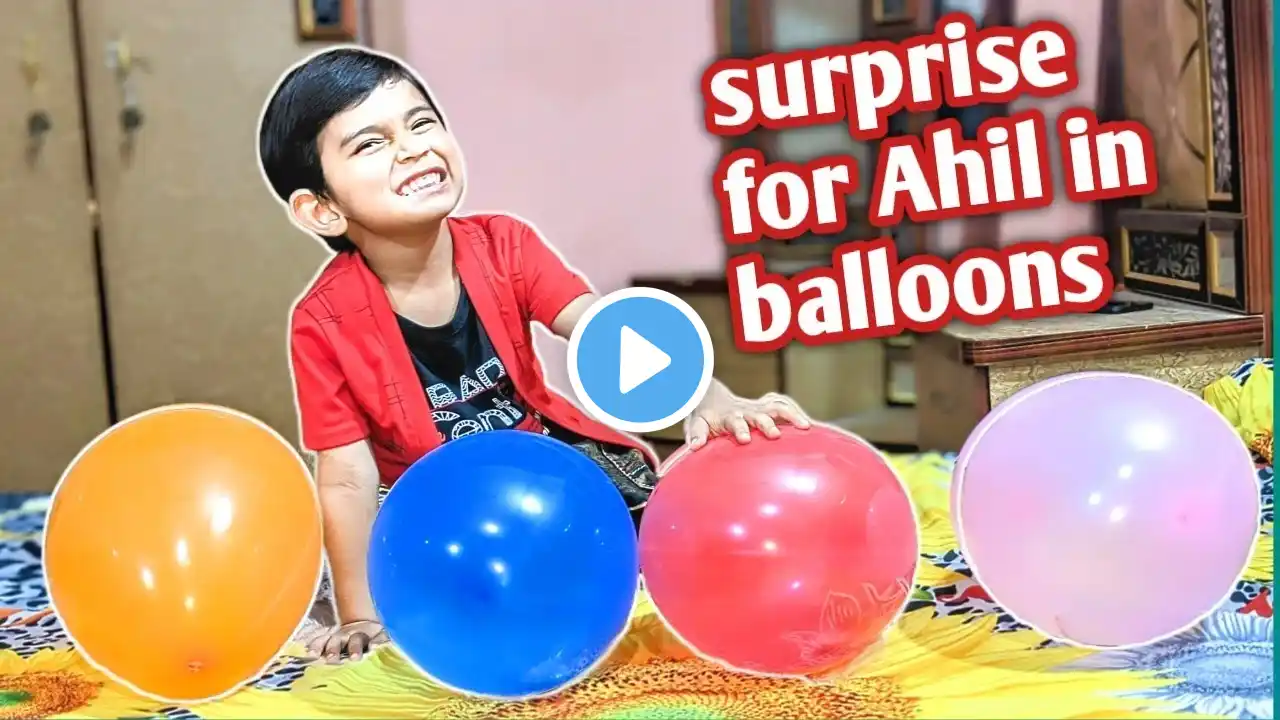 surprise for ahil | surprise LOLLIPOP LITTLE PONY  Learn Colors With Balloons | balloon cartoon