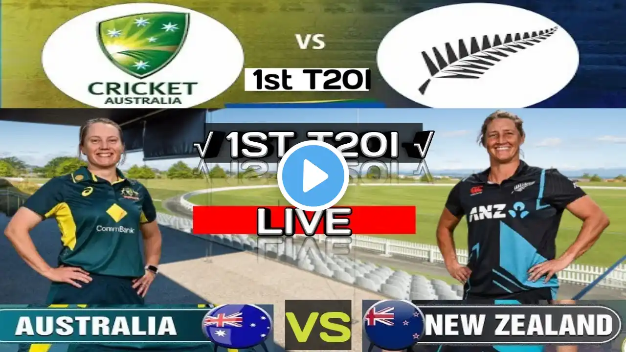 Live updates:- Australia women vs Newzealand women 1st T20I live cricket match news updates 2025 |