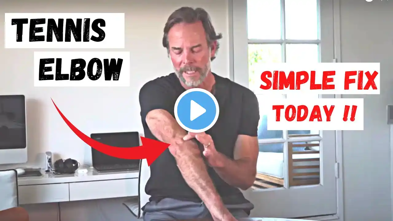 5 Minute Tennis Elbow Fix!!  At Home!!