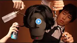 ASMR Real Haircut for Sleep 😴💈(4K)