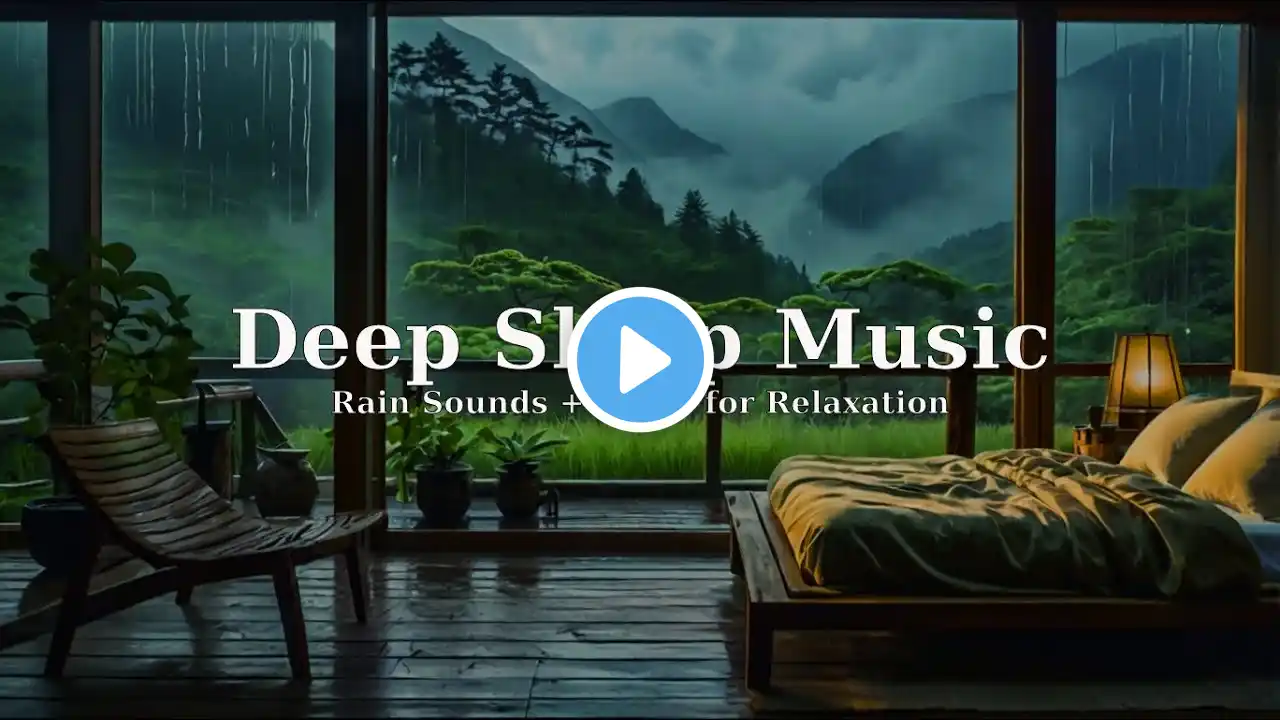 Fall Asleep Instantly in 5 Minutes with Peaceful Piano & Rain Sounds, Stress & Anxiety Relief