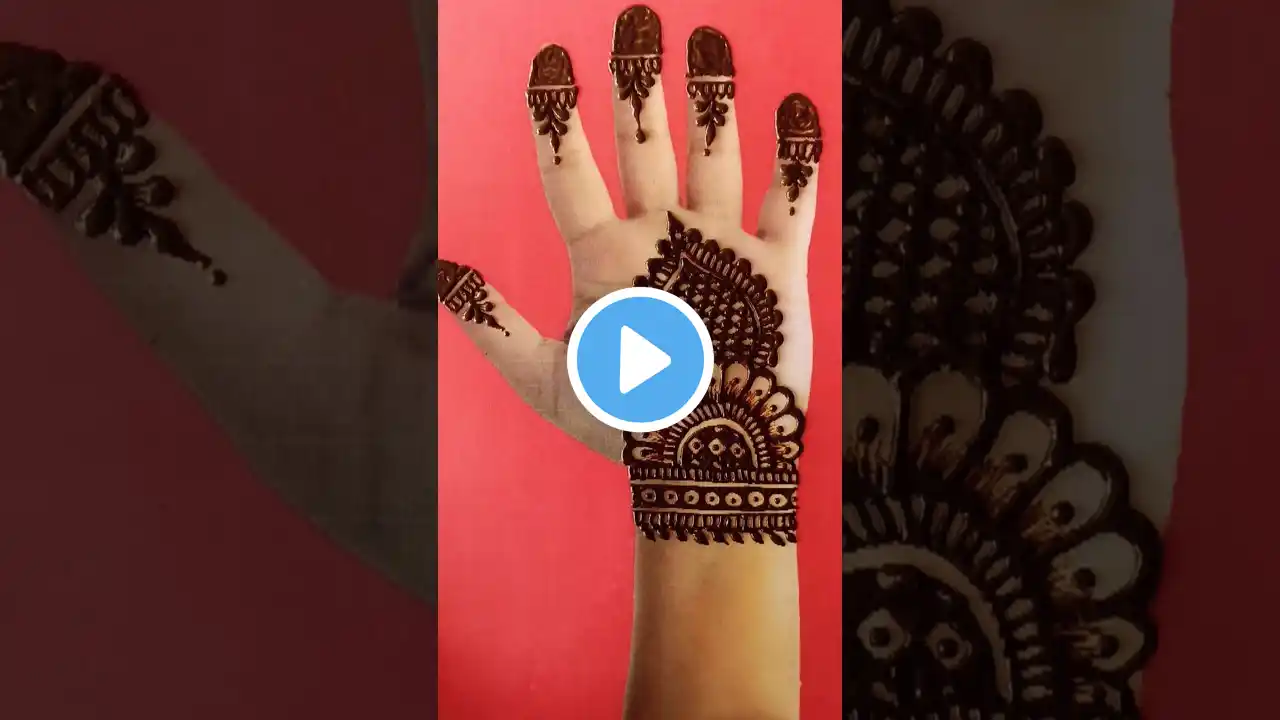 Simple Beutiful😍😍 Arabic mehndi design #shorts #youtubeshorts #mehndi #shortfeed #viralshorts