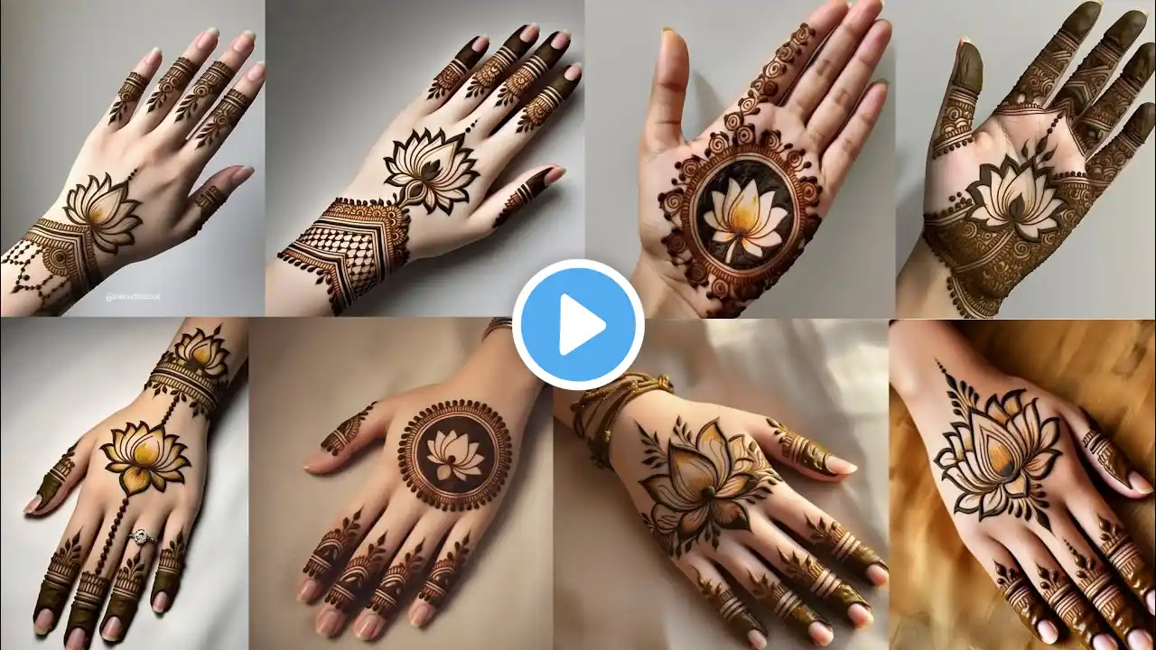 Lotus mehndi designs 2025|New lotus mehndi designs for Eid|new lotus mehndi designs Eid special 2025