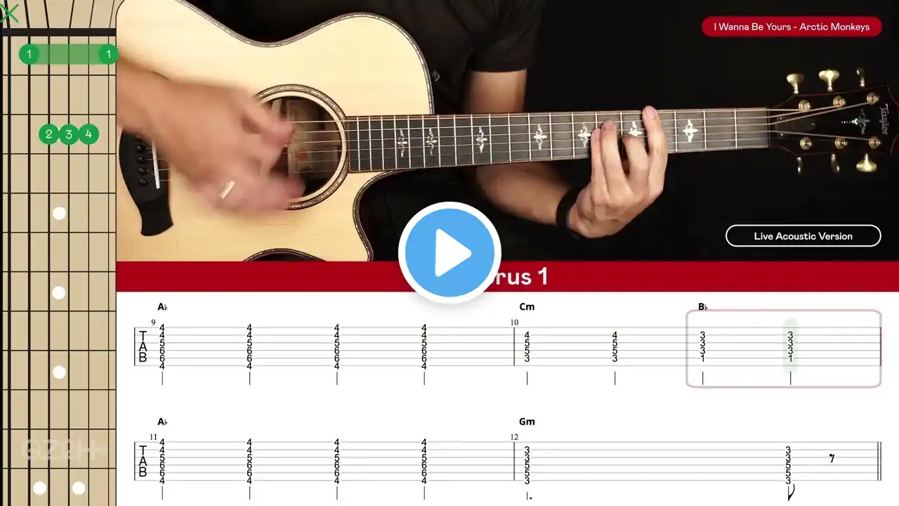 I Wanna Be Yours Guitar Cover Arctic Monkeys 🎸|Tabs + Chords|