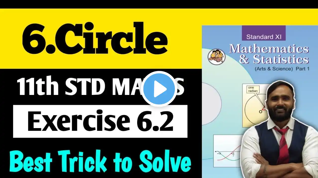 11th MATHS 1 | Chapter 6 Circle | Exercise 6.2 | PRADEEP GIRI SIR