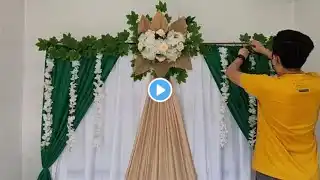 DIY WEDDING BACKDROP DECORATION IDEAS | HOME PARTY DECORATION IDEAS | Rex Montalbo