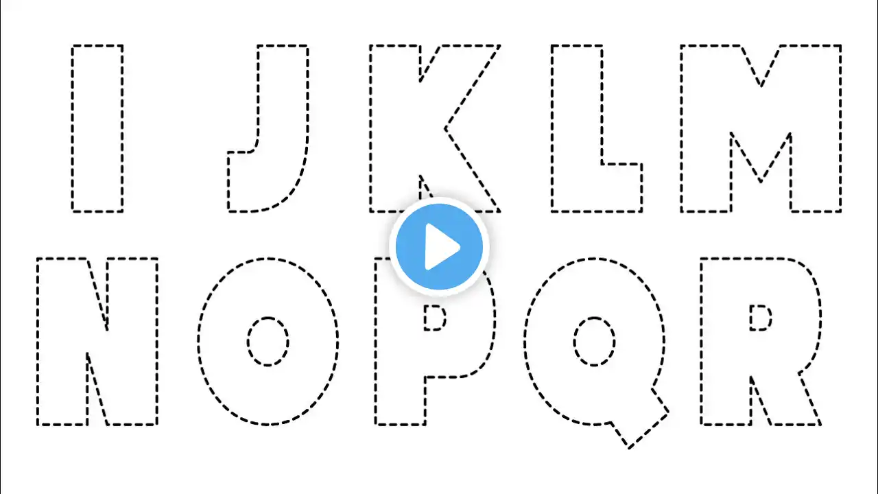 Let's Learn to Draw and Paint IJKLMNOPQR for Kids // Easy Step by Step Drawing Tutorial