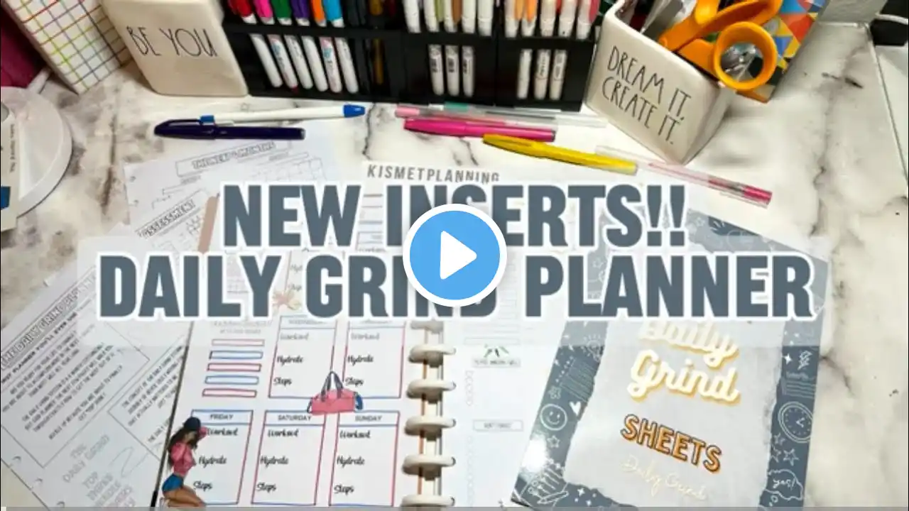 NEW INSERTS!! | DAILY GRIND PLANNER