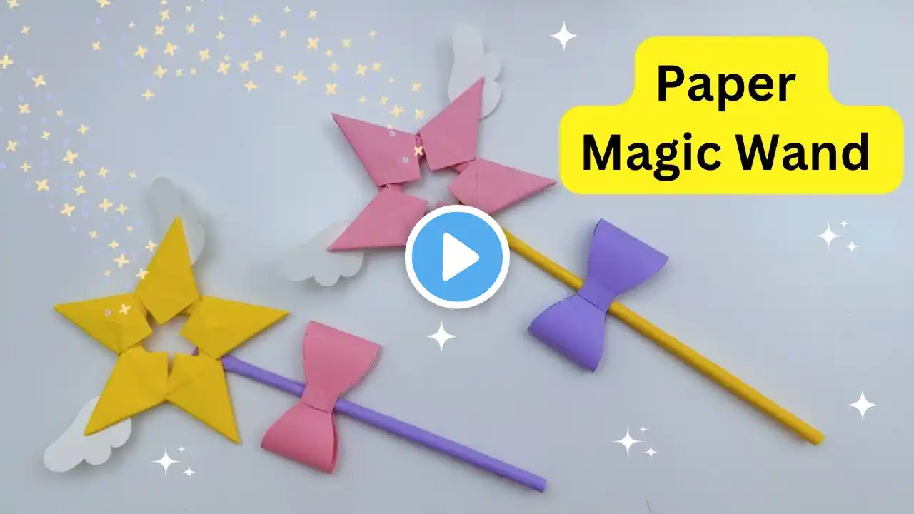 How To Make Easy Paper Magic Wand For Kids / Nursery Craft Ideas / Paper Craft Easy / KIDS crafts