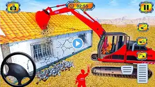 Heavy Construction Machine Transforming Robot Simulator - Android Gameplay