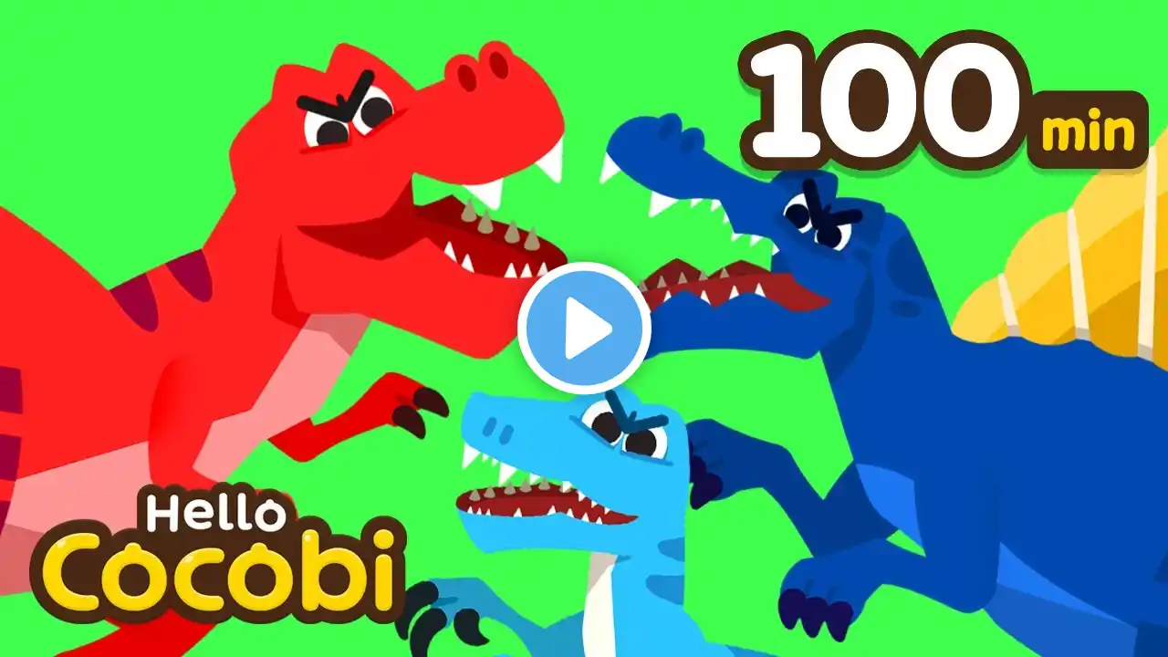 🦖Tyrannosaurus Rex and More🦖Compilation | Spinosaurus, Brachiosaurus | Kids Songs | Hello Cocobi