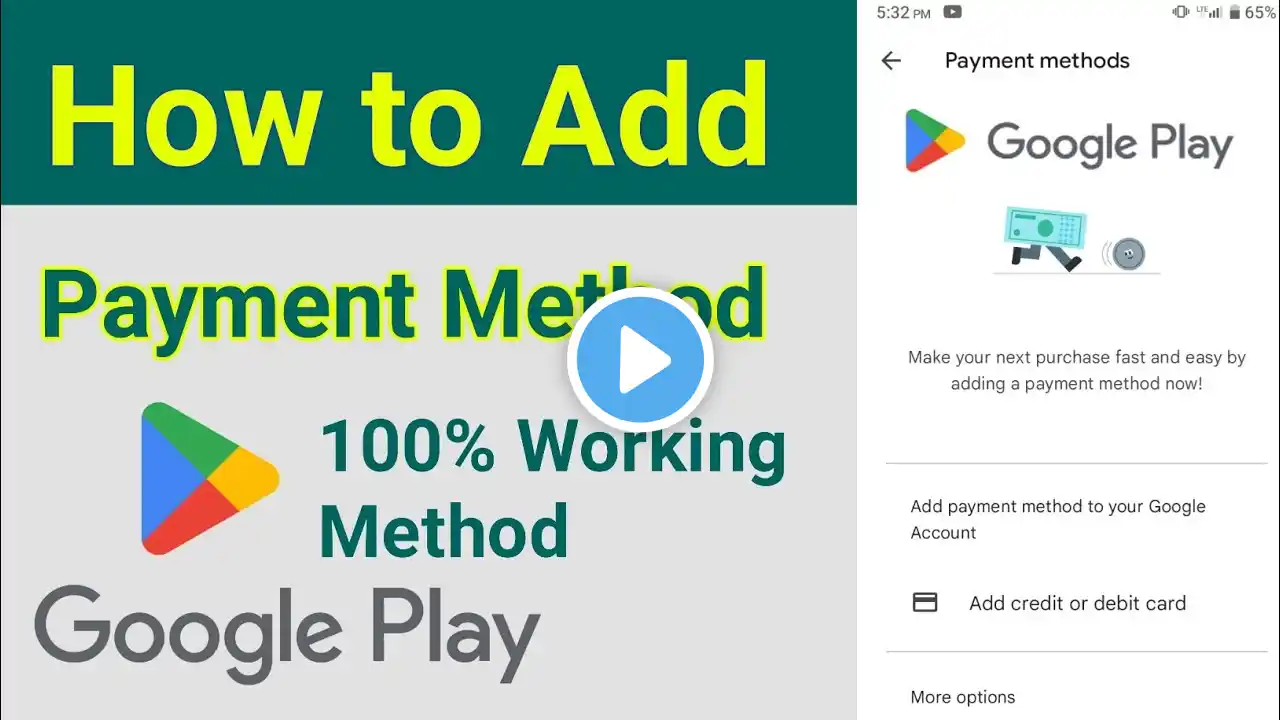 How to Add Play Store payment Method in 2024 || Add Google PlayStore Payment Method