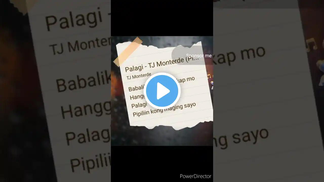 Cover of Palagi by Alvin Pastor (popularized by TJ Monterde)