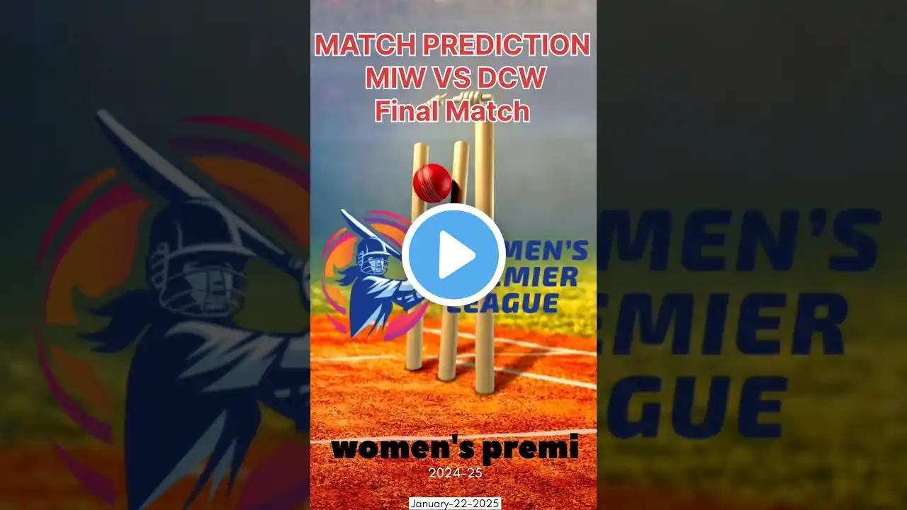 DEL W vs MUM W Final Match Prediction! Delhi Capital Woman vs Mumbai Indians Woman Dream Team! WPL