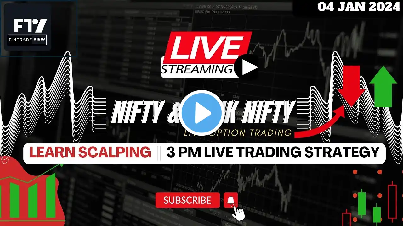 Bank nifty & Nifty Option Scalping ||Live Trading 4th JAN 24 || 3 PM live trading strategy