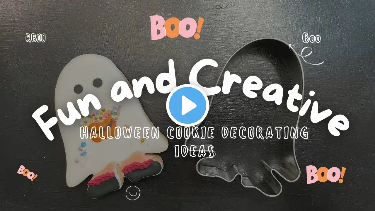 Fun and Creative Halloween Cookie Decorating Ideas #GhostCookie #royalicing #immersivebaking