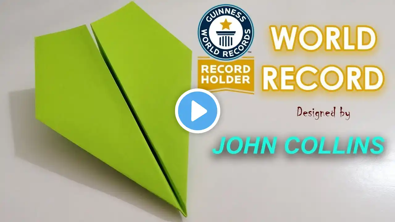 How To Make The WORLD RECORD PAPER AIRPLANE