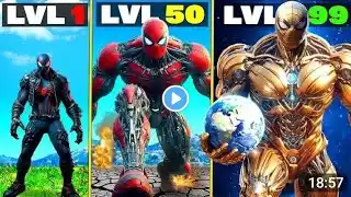 Level 1 SPIDERMAN to Level 1,000,000,000 SPIDERMAN in GTA 5