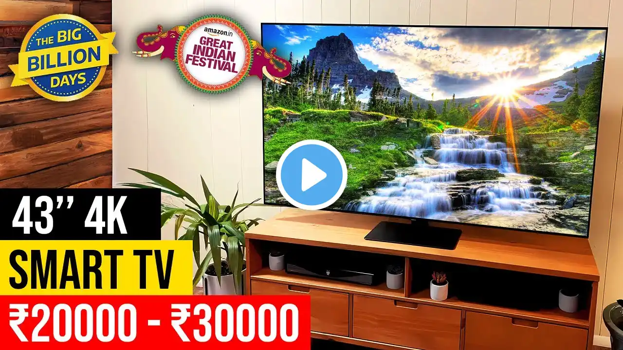 Best 43 inch 4K Smart TV On Flipkart Big Billion Day Sale & Amazon Sale ⚡ Best 4k Android Smart TV ⚡