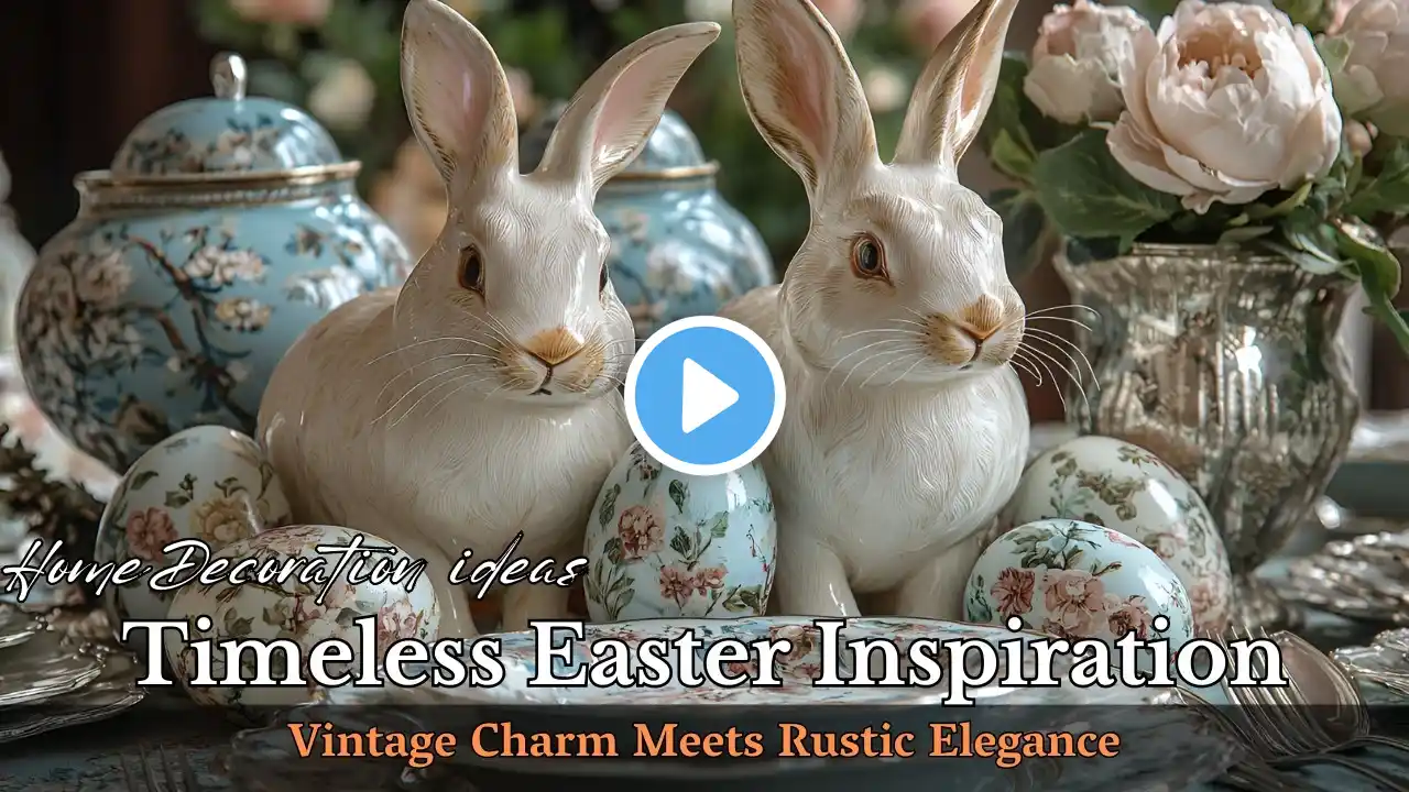 Elegant Easter 2025 Modern Rustic Farmhouse & Vintage Spring Decor Ideas You’ll Love!