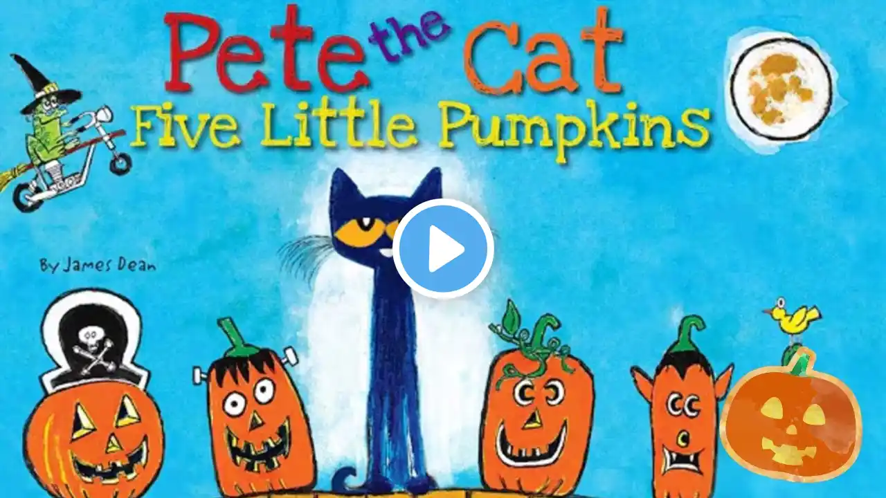 Pete The Cat Five Little Pumpkins | Animated Book | Read aloud