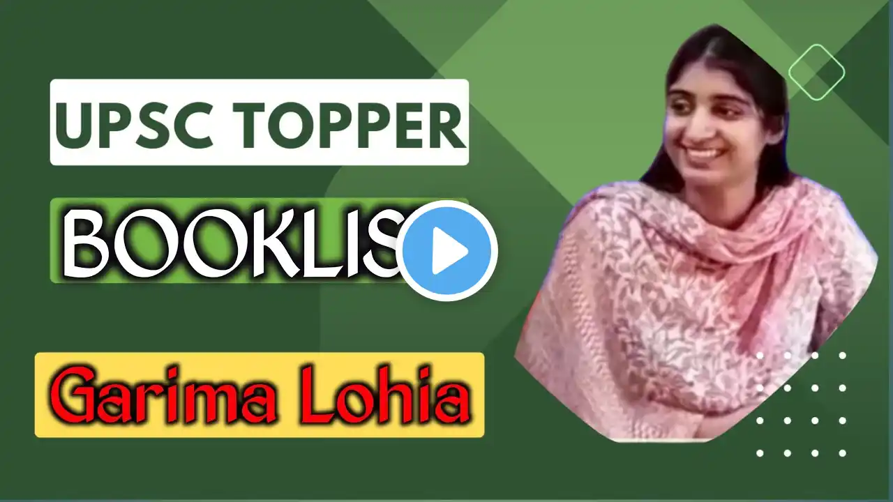 Garima Lohia UPSC BOOKLIST || AIR -2 || UPSC TOPPER 2023 BOOKLIST #shorts #upscbooklist