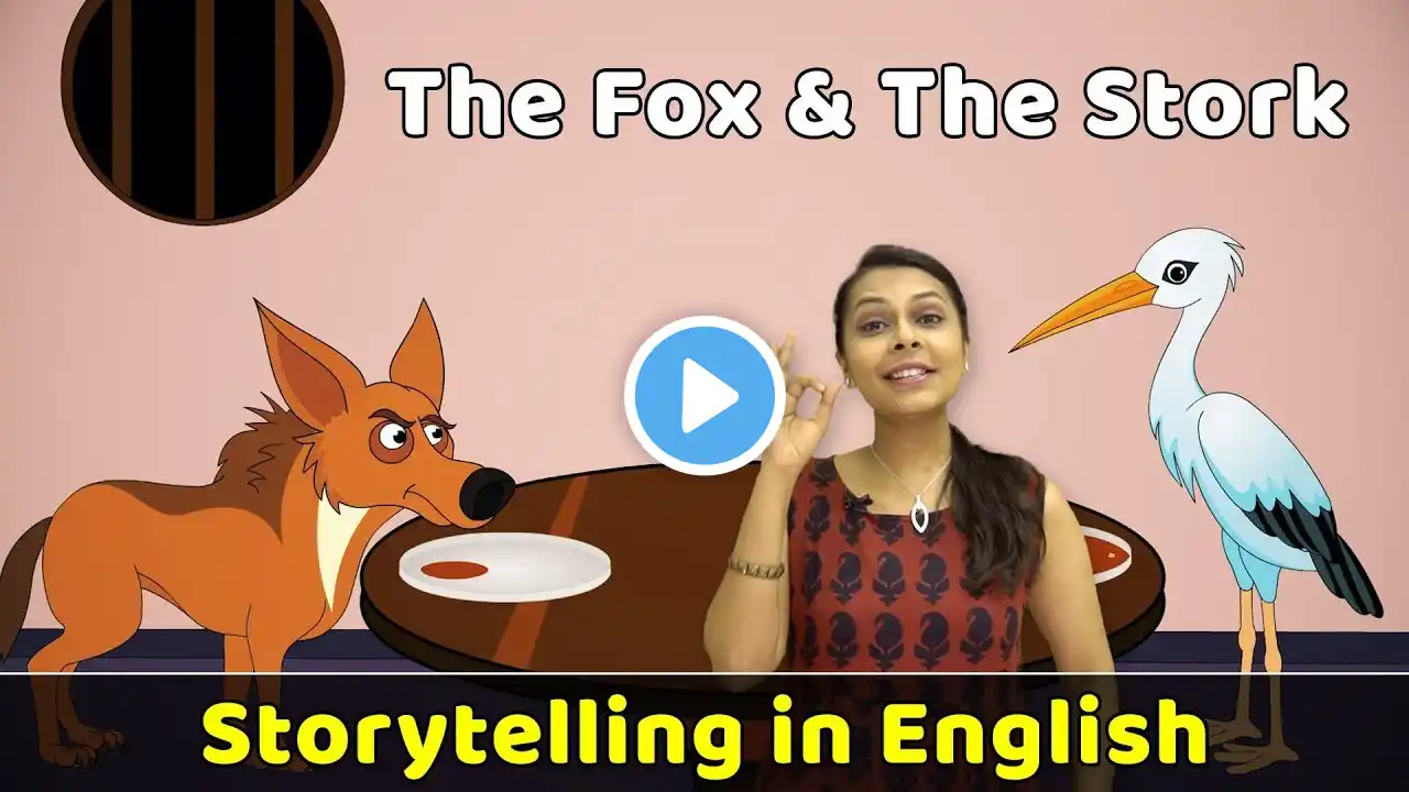 Fox and Stork Story in English | Fairy Tales English | Moral Stories For Kids | Bedtime Stories