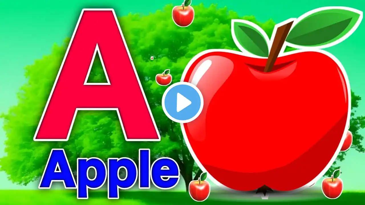 Phonics Song 2 with TWO Words in 3D - A For Airplane - ABC Alphabet Songs & Sounds abcd 1234 kids