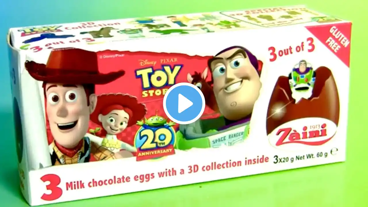 ASMR Disney TOY STORY chocolate eggs SURPRISE | NO TALKING