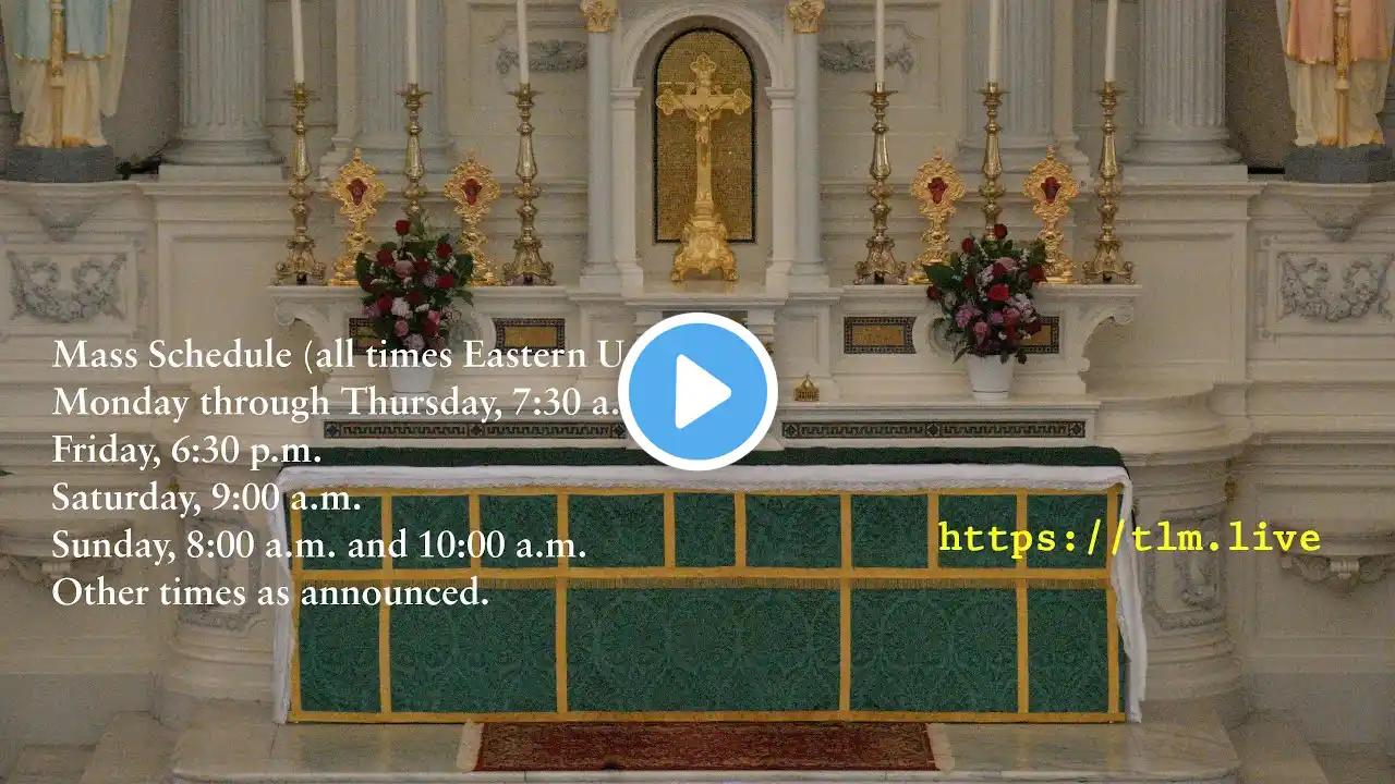 Holy Mass (High) from Cleveland USA on 13 October 2024 (The Twenty-First Sunday after Pentecost)