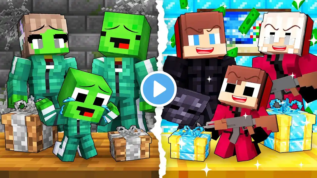 JJ and Mikey: SQUID GAME Family Battle in Minecraft - Maizen