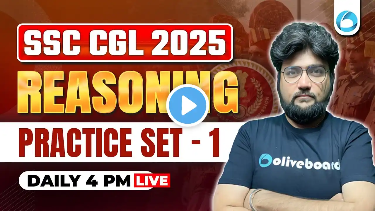 Reasoning Practice Set for SSC CGL 2025 | Set -1