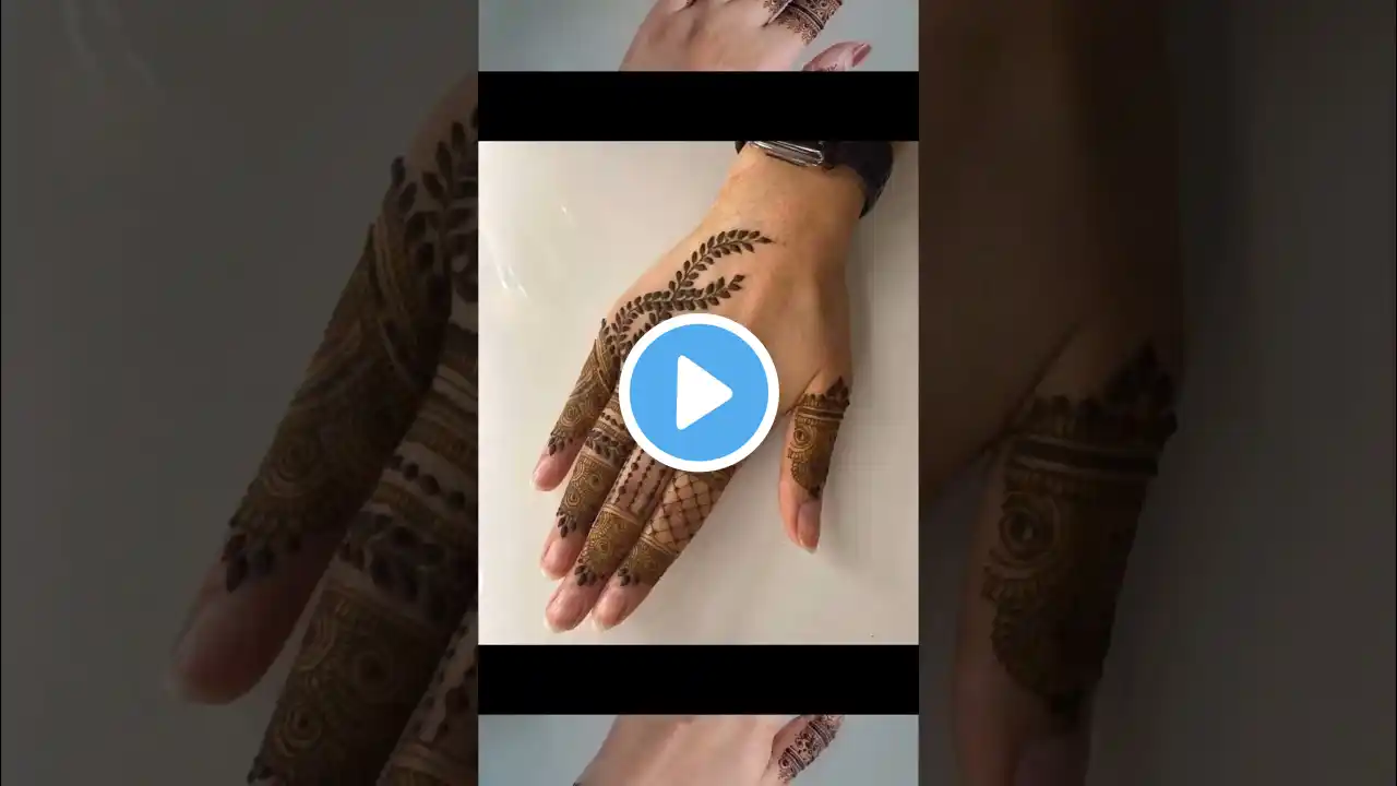 Ramzan special  Mehndi Design 2025|back hand side unique mehndi design |Cute Mehndi Design