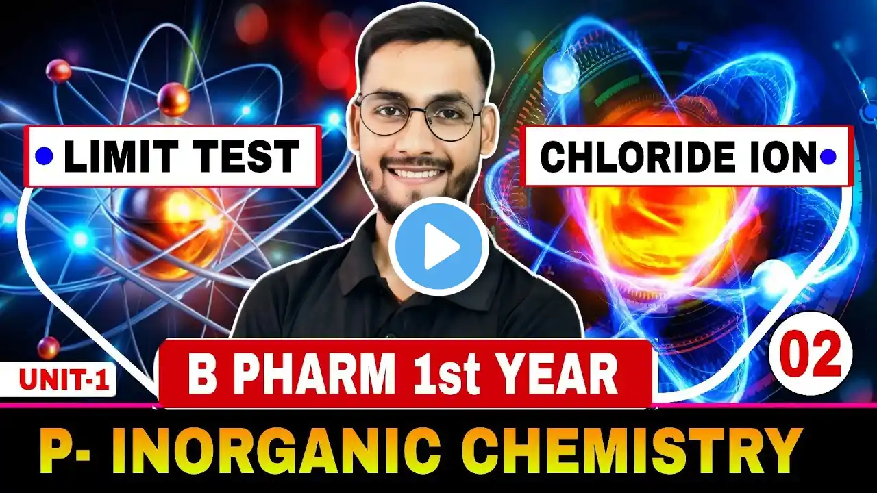 🔴 LIMIT TEST  | LIMIT TEST for  CHLORIDE  I  P. INORGANIC CHEMISTRY  ##bpharm_1st_semester