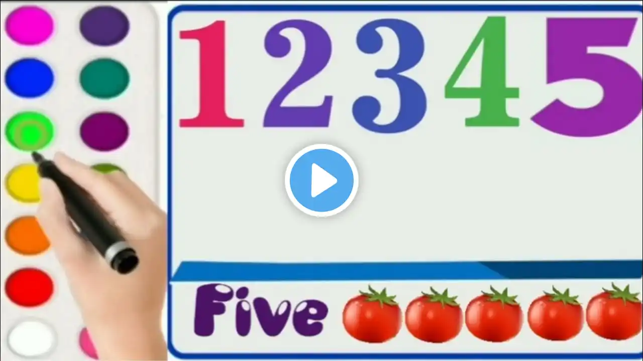 Write and learn Numbers 1 to 10/Words Counting /Learn Numbers/Writing Numbers