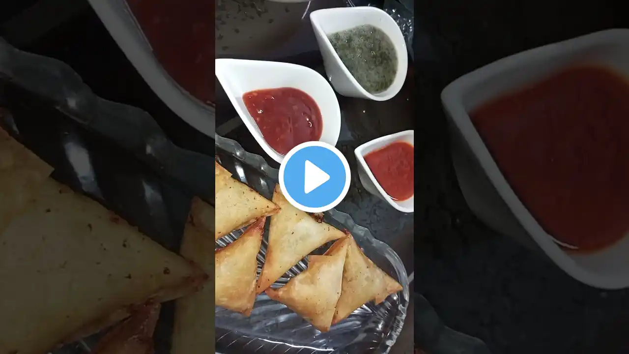 bakery style chicken qeema samosa ❤️ #trending #samosa #ramadan2025 #youtubetrendingshorts