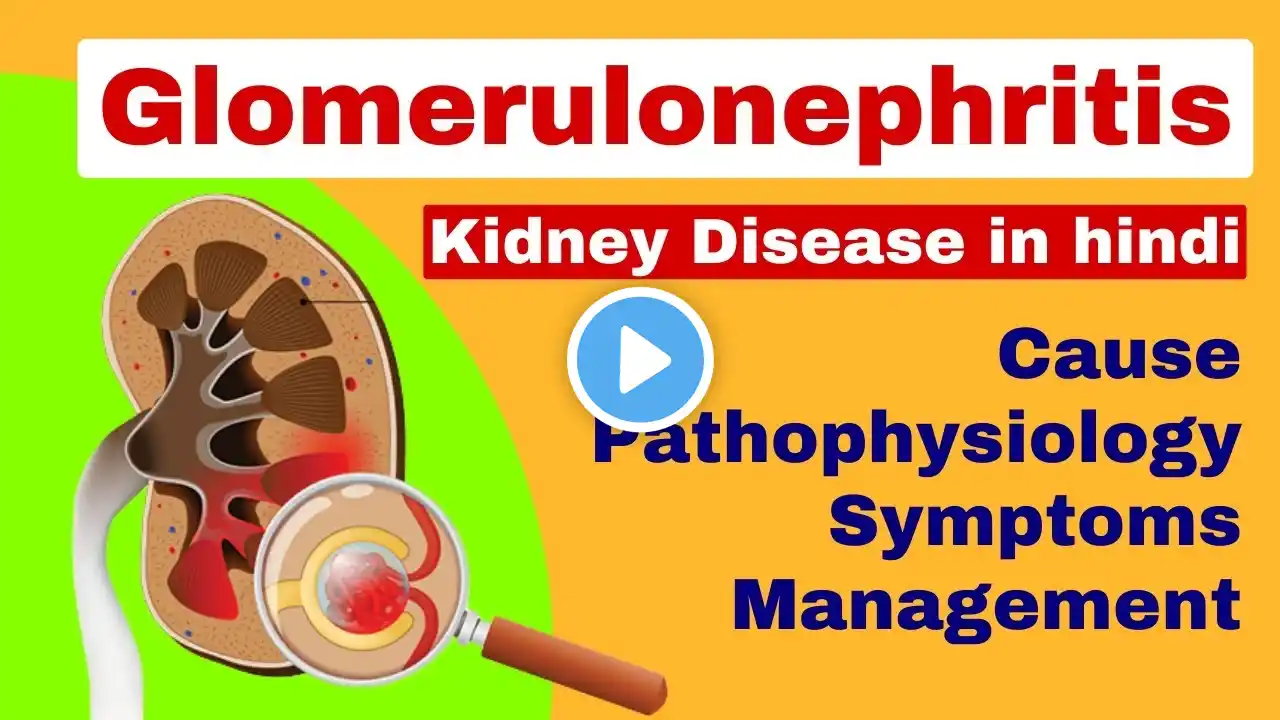 Glomerulonephritis | Nephritis in hindi | kidney disease | medical surgical nursing lecture