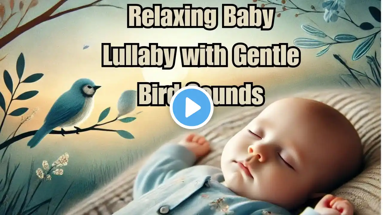 Relaxing Baby Lullaby with Gentle Bird Sounds | 1 Hour Sleep Music for Babies