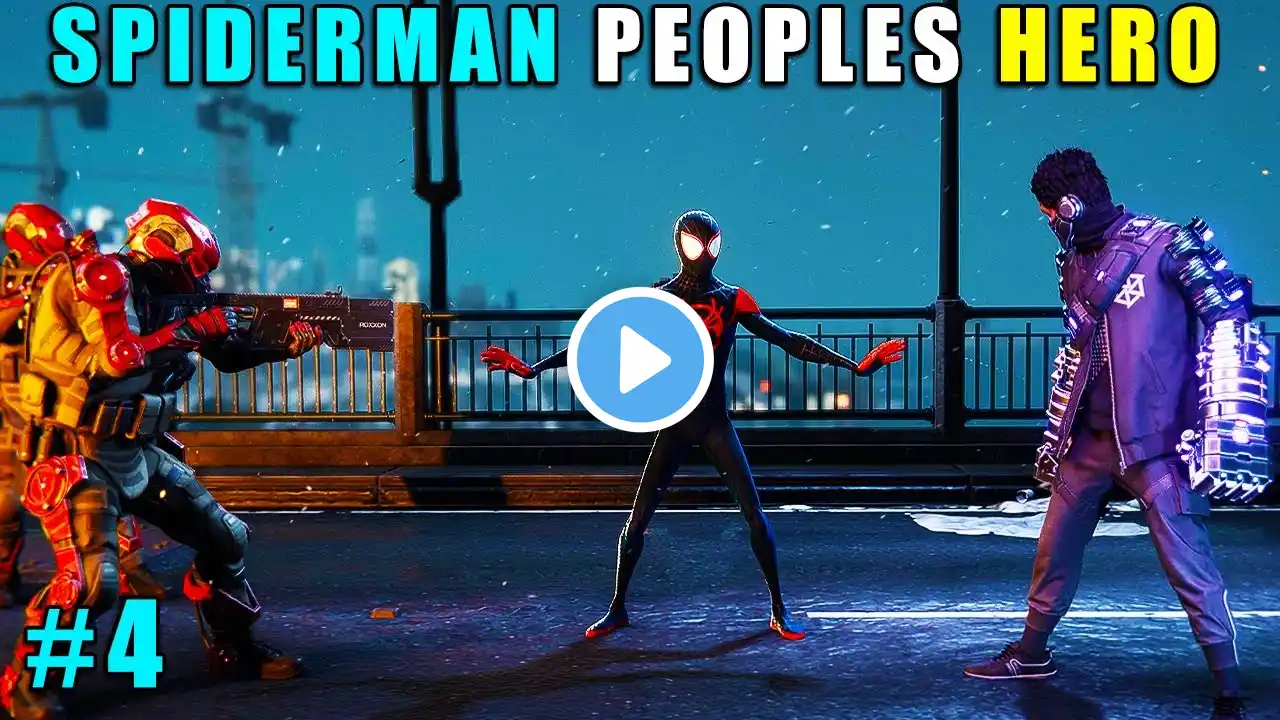 SPIDERMAN MILES MORALES SAVES PEOPLE - PC GAMEPLAY #4