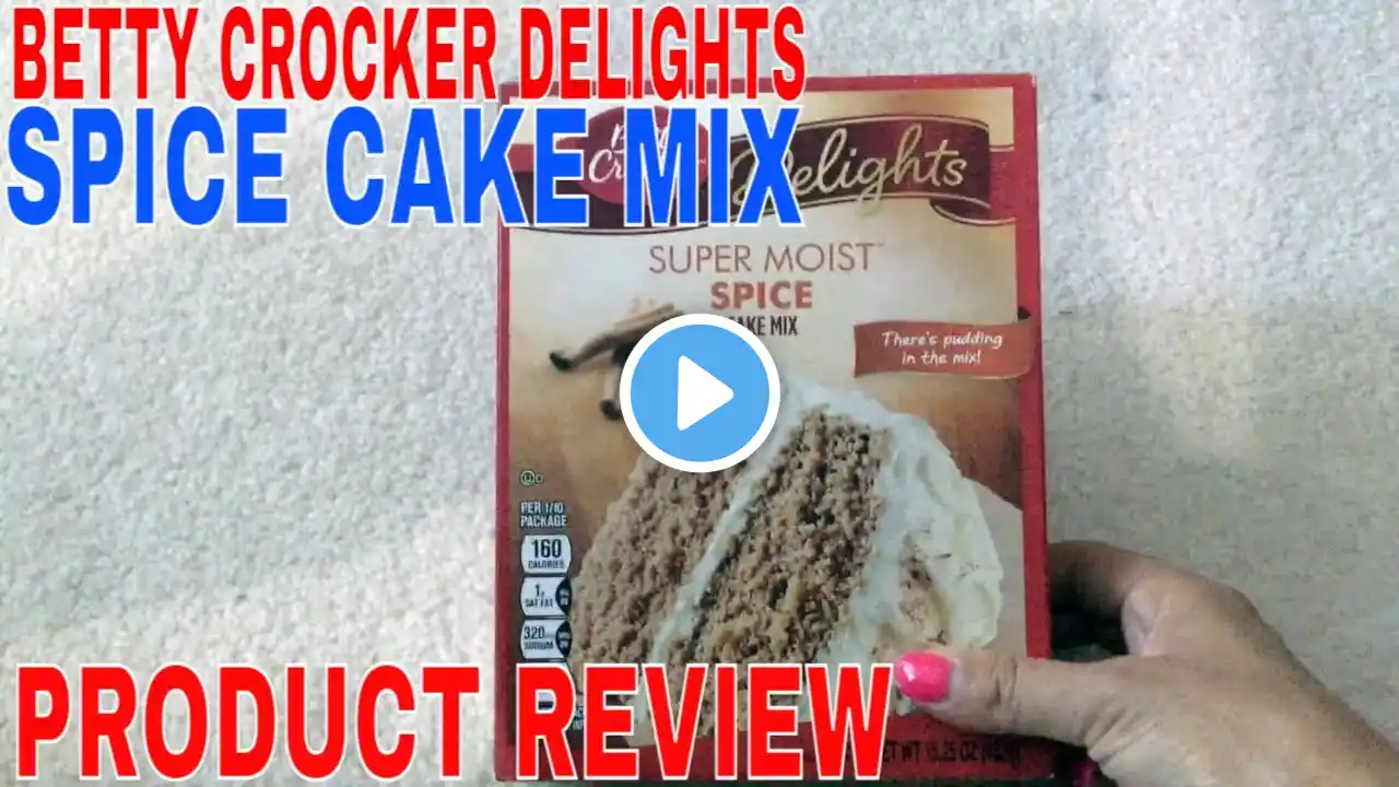 ✅  How To Use Betty Crocker Delights Spice Cake Mix Review 🔴